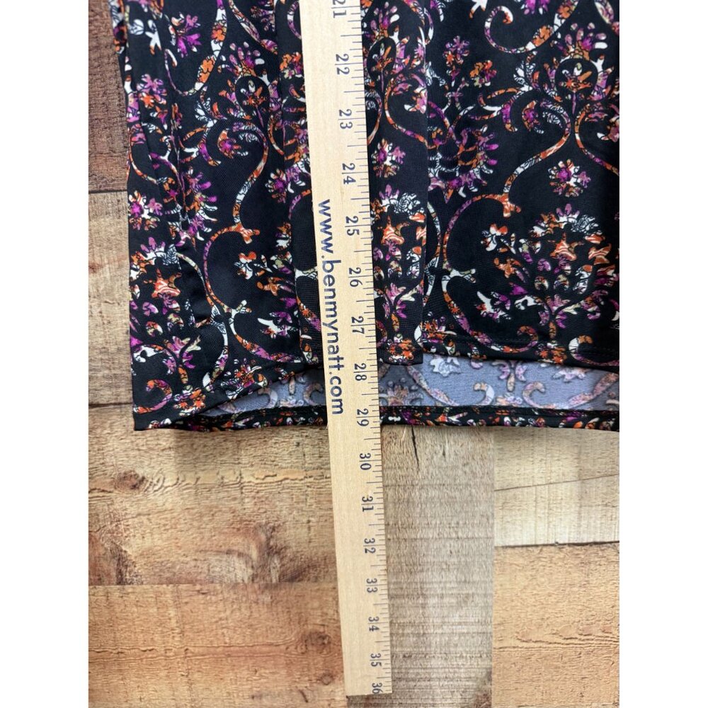 Free People Printed Knit Long Sleeve Dress Medium - Picture 8 of 11